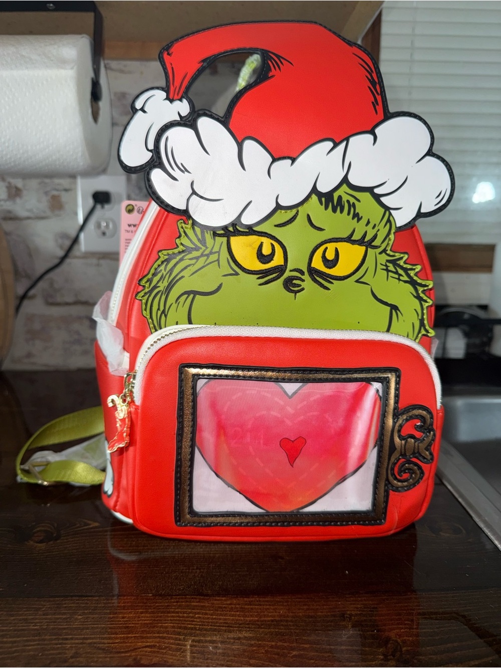 Loungefly Dr. Seuss Grinch Holiday Backpack NWT